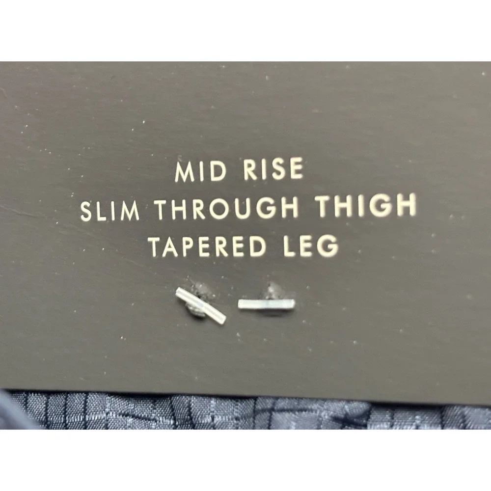 NEW! Banana Republic City Pants Men's 38x32 (38x31) Navy Slim Fit Performance